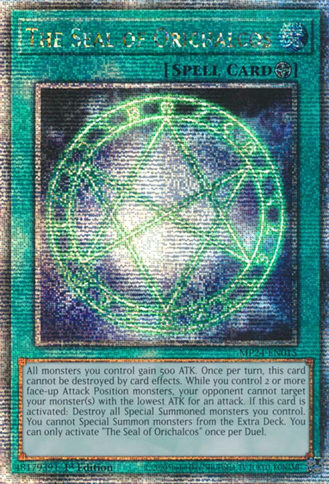 The Seal of Orichalcos [MP24-EN015] Quarter Century Secret Rare | Deep Dive Games St. Marys