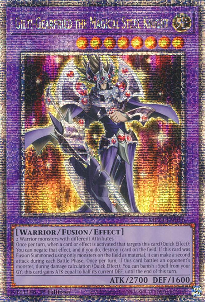 Gilti-Gearfried the Magical Steel Knight [MP24-EN016] Quarter Century Secret Rare | Deep Dive Games St. Marys