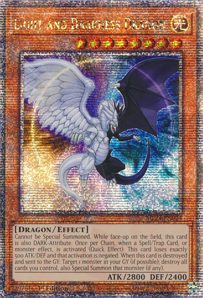 Light and Darkness Dragon [MP24-EN024] Quarter Century Secret Rare | Deep Dive Games St. Marys