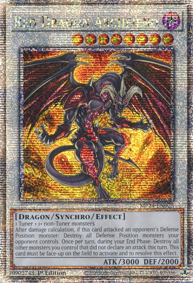 Red Dragon Archfiend [MP24-EN025] Quarter Century Secret Rare | Deep Dive Games St. Marys