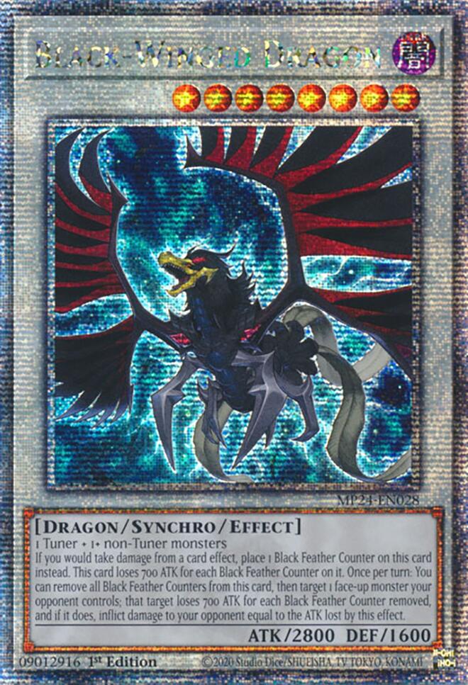 Black-Winged Dragon [MP24-EN028] Quarter Century Secret Rare | Deep Dive Games St. Marys