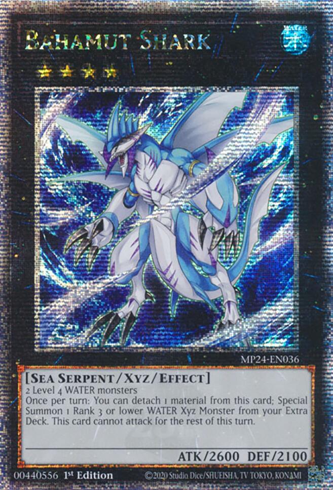 Bahamut Shark [MP24-EN036] Quarter Century Secret Rare | Deep Dive Games St. Marys