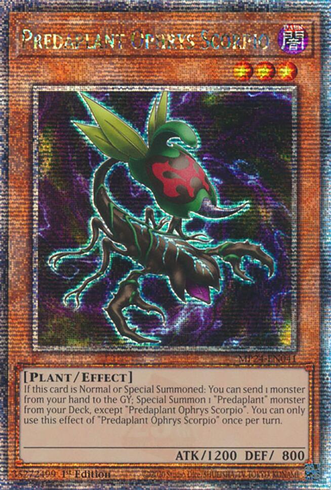 Predaplant Ophrys Scorpio [MP24-EN041] Quarter Century Secret Rare | Deep Dive Games St. Marys