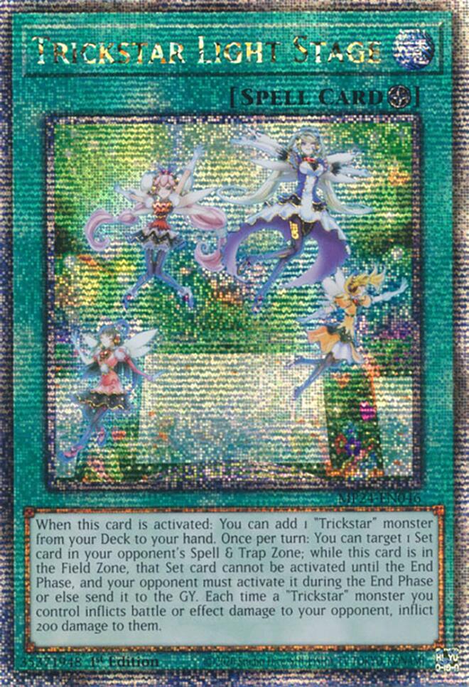 Trickstar Light Stage [MP24-EN046] Quarter Century Secret Rare | Deep Dive Games St. Marys