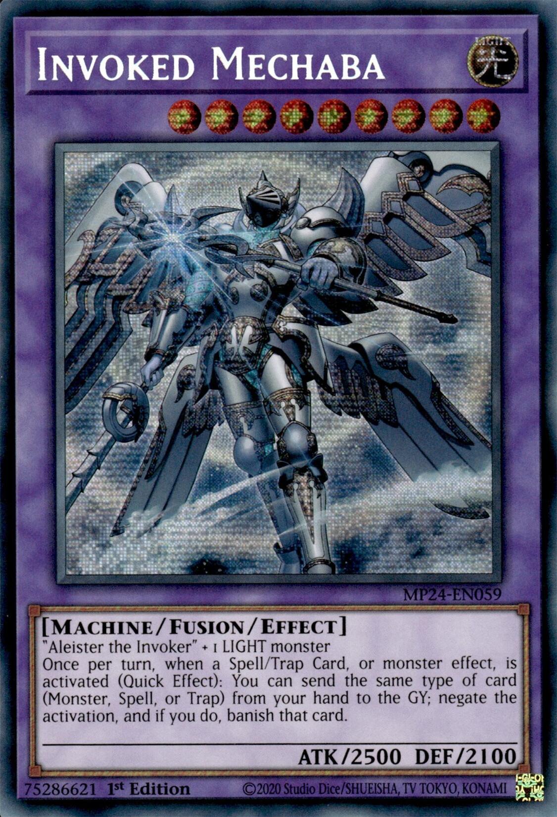 Invoked Mechaba (Alternate Art) [MP24-EN059] Prismatic Secret Rare | Deep Dive Games St. Marys