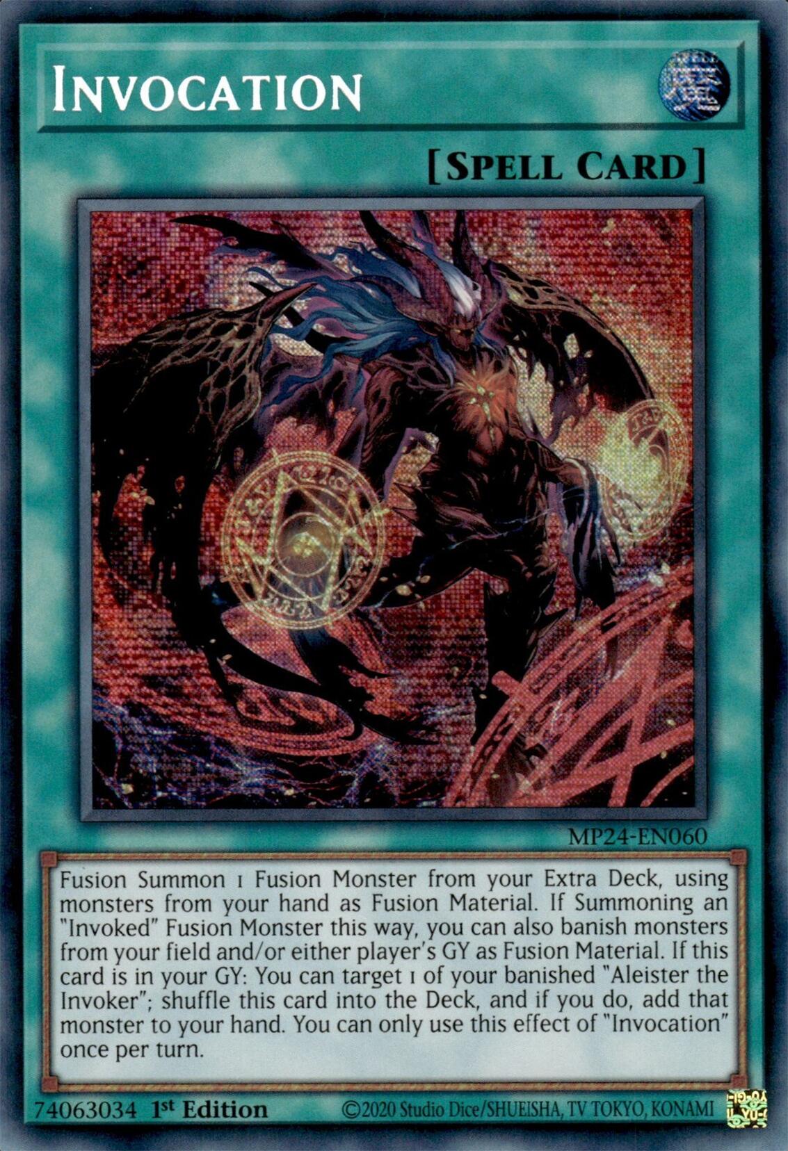 Invocation (Alternate Art) [MP24-EN060] Prismatic Secret Rare | Deep Dive Games St. Marys