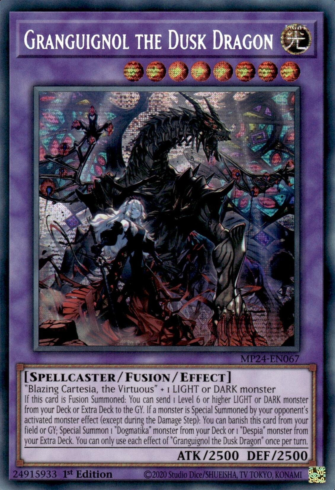 Granguignol the Dusk Dragon [MP24-EN067] Prismatic Secret Rare | Deep Dive Games St. Marys