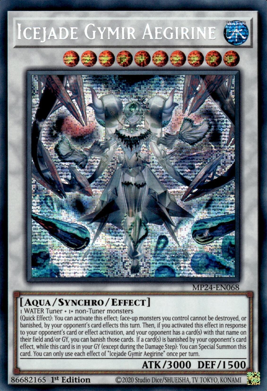 Icejade Gymir Aegirine [MP24-EN068] Prismatic Secret Rare | Deep Dive Games St. Marys