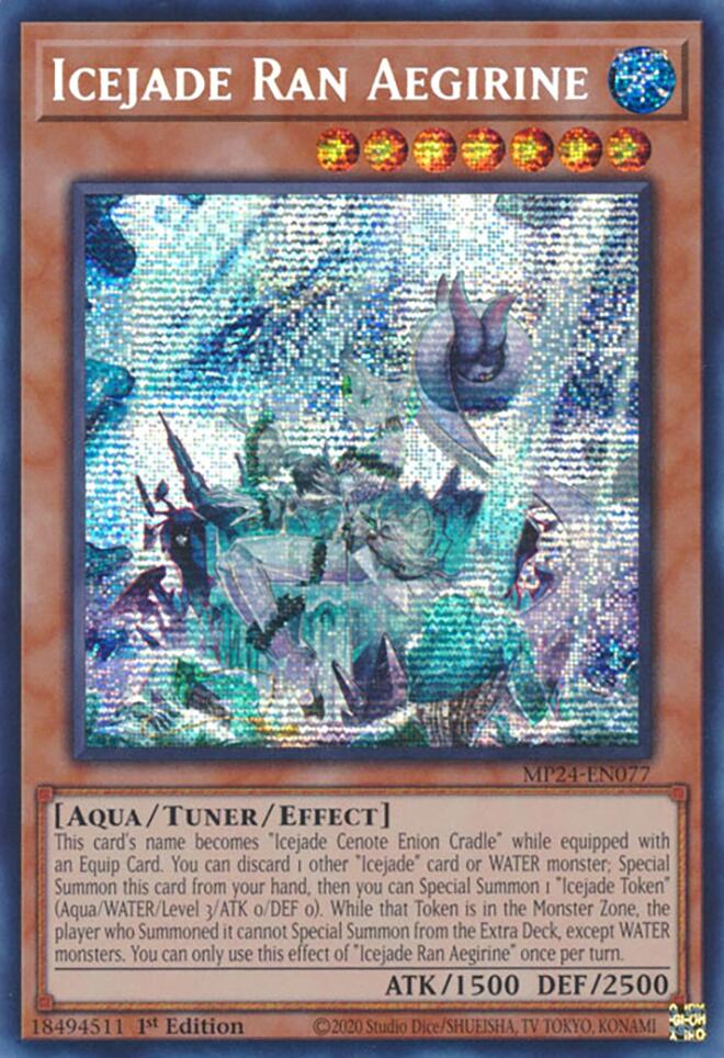 Icejade Ran Aegirine [MP24-EN077] Prismatic Secret Rare | Deep Dive Games St. Marys