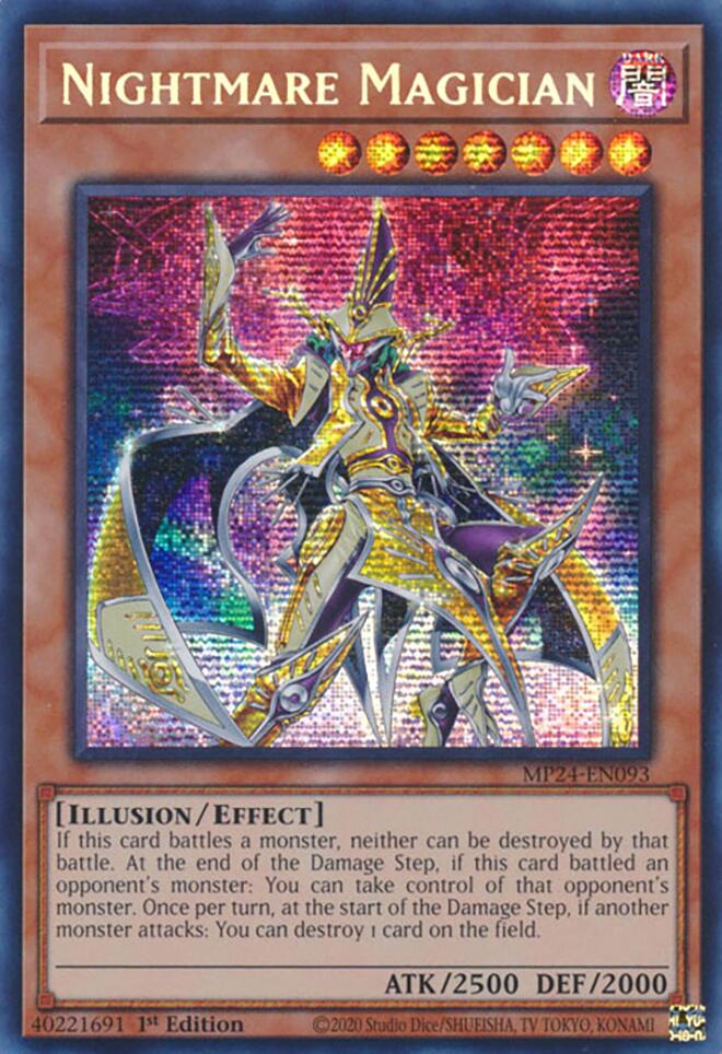 Nightmare Magician [MP24-EN093] Prismatic Secret Rare | Deep Dive Games St. Marys