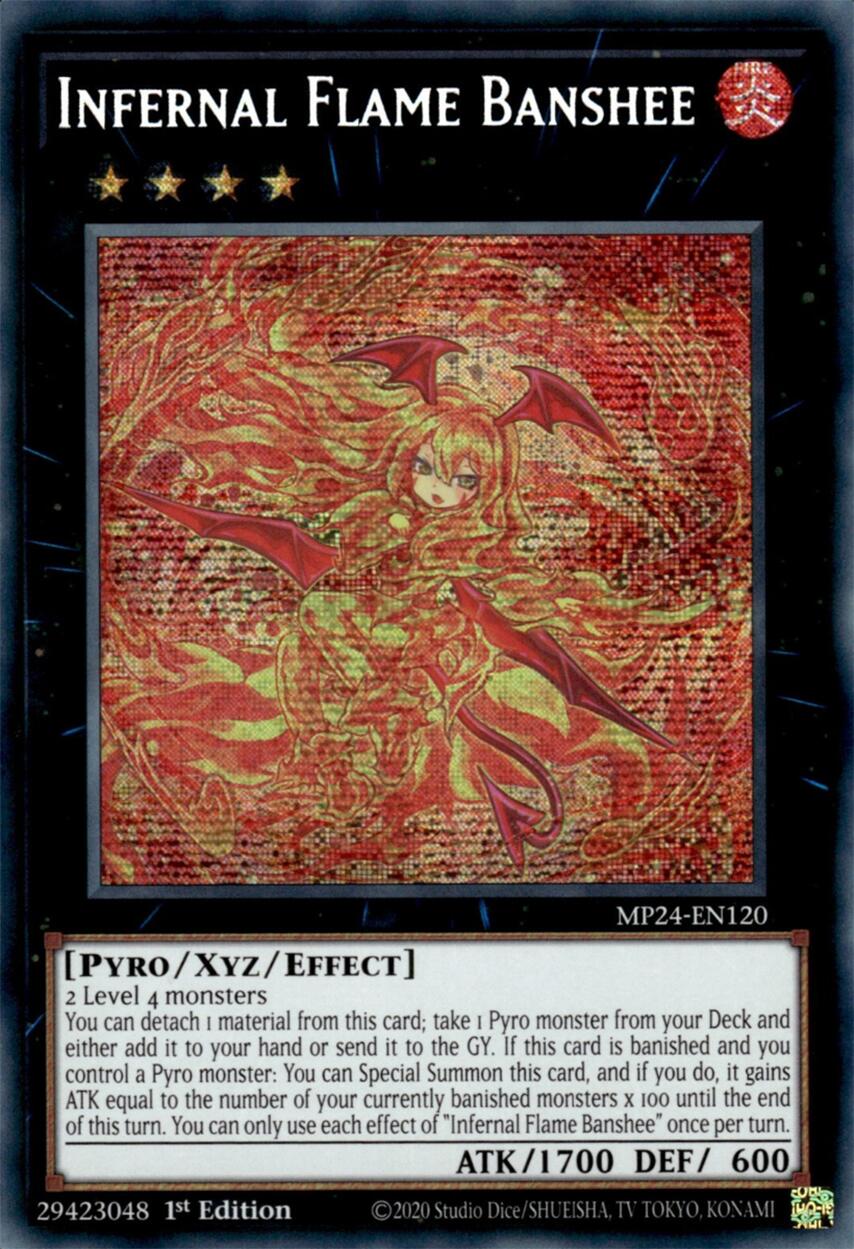 Infernal Flame Banshee [MP24-EN120] Prismatic Secret Rare | Deep Dive Games St. Marys