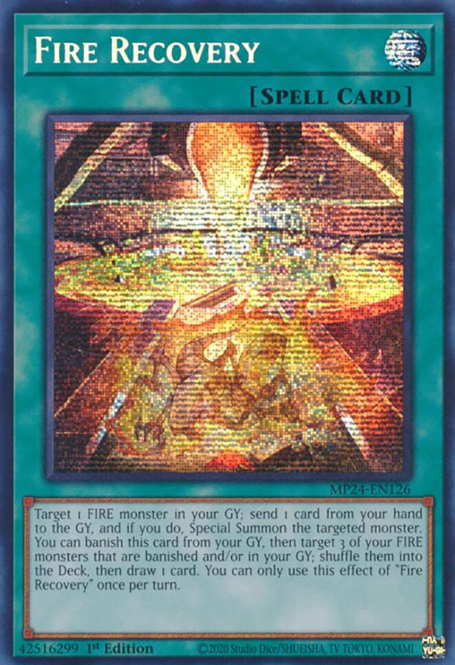 Fire Recovery [MP24-EN126] Prismatic Secret Rare | Deep Dive Games St. Marys