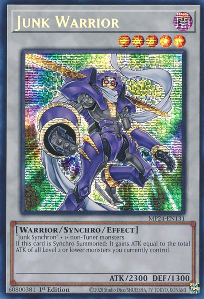 Junk Warrior [MP24-EN131] Prismatic Secret Rare | Deep Dive Games St. Marys