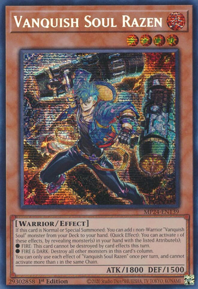 Vanquish Soul Razen [MP24-EN139] Prismatic Secret Rare | Deep Dive Games St. Marys