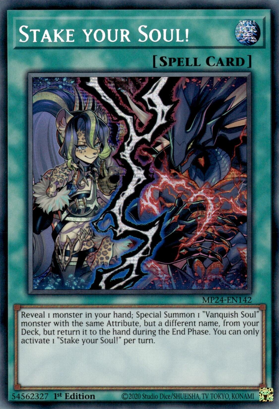 Stake your Soul! [MP24-EN142] Prismatic Secret Rare | Deep Dive Games St. Marys