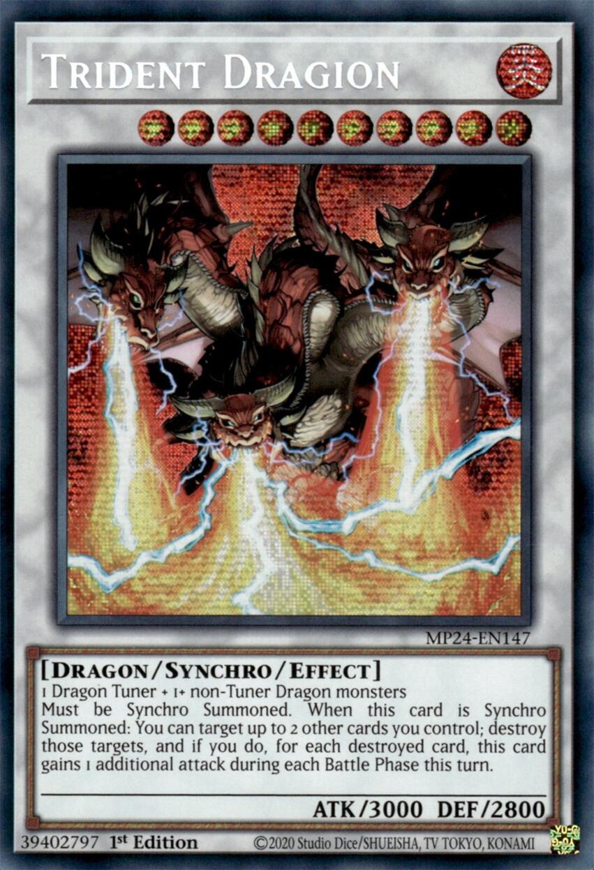 Trident Dragion [MP24-EN147] Prismatic Secret Rare | Deep Dive Games St. Marys