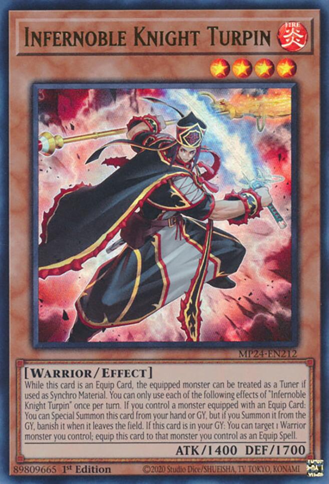 Infernoble Knight Turpin [MP24-EN212] Ultra Rare | Deep Dive Games St. Marys