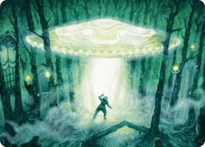 Unidentified Hovership Art Card [Duskmourn: House of Horror Art Series] | Deep Dive Games St. Marys
