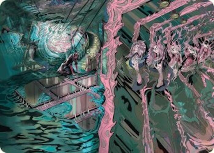 Mirror Room // Fractured Realm Art Card [Duskmourn: House of Horror Art Series] | Deep Dive Games St. Marys