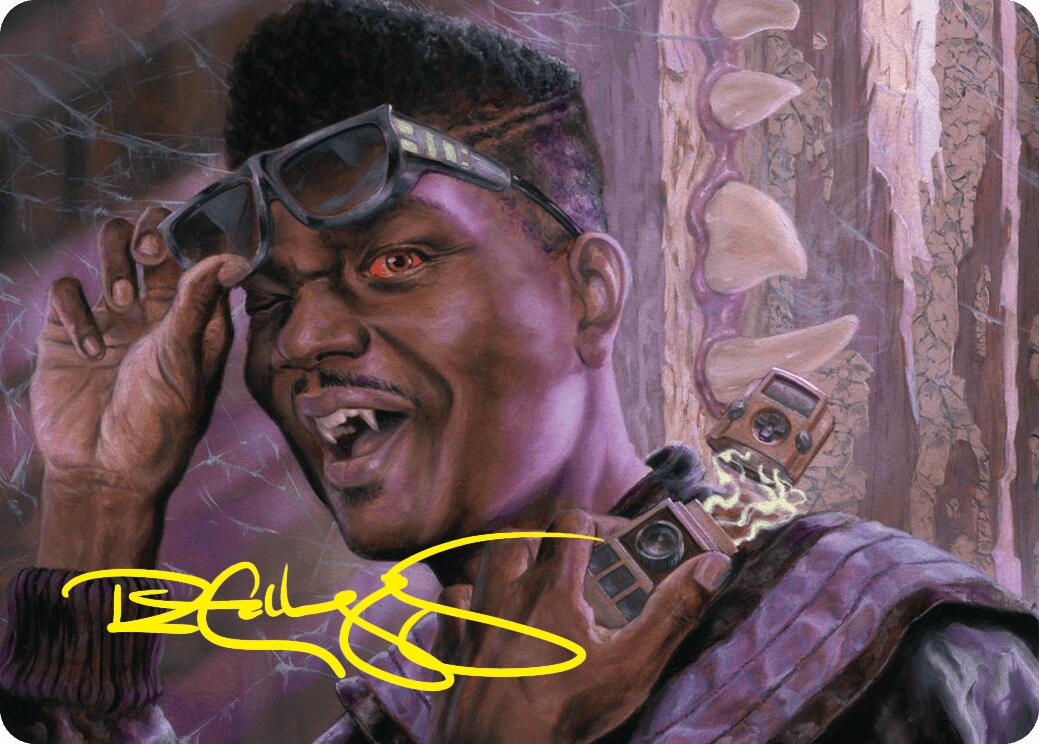 Dashing Bloodsucker Art Card (Gold-Stamped Signature) [Duskmourn: House of Horror Art Series] | Deep Dive Games St. Marys
