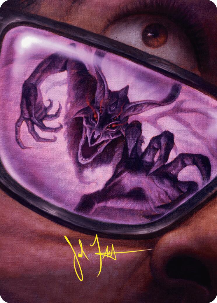 Doomsday Excruciator Art Card (Gold-Stamped Signature) [Duskmourn: House of Horror Art Series] | Deep Dive Games St. Marys