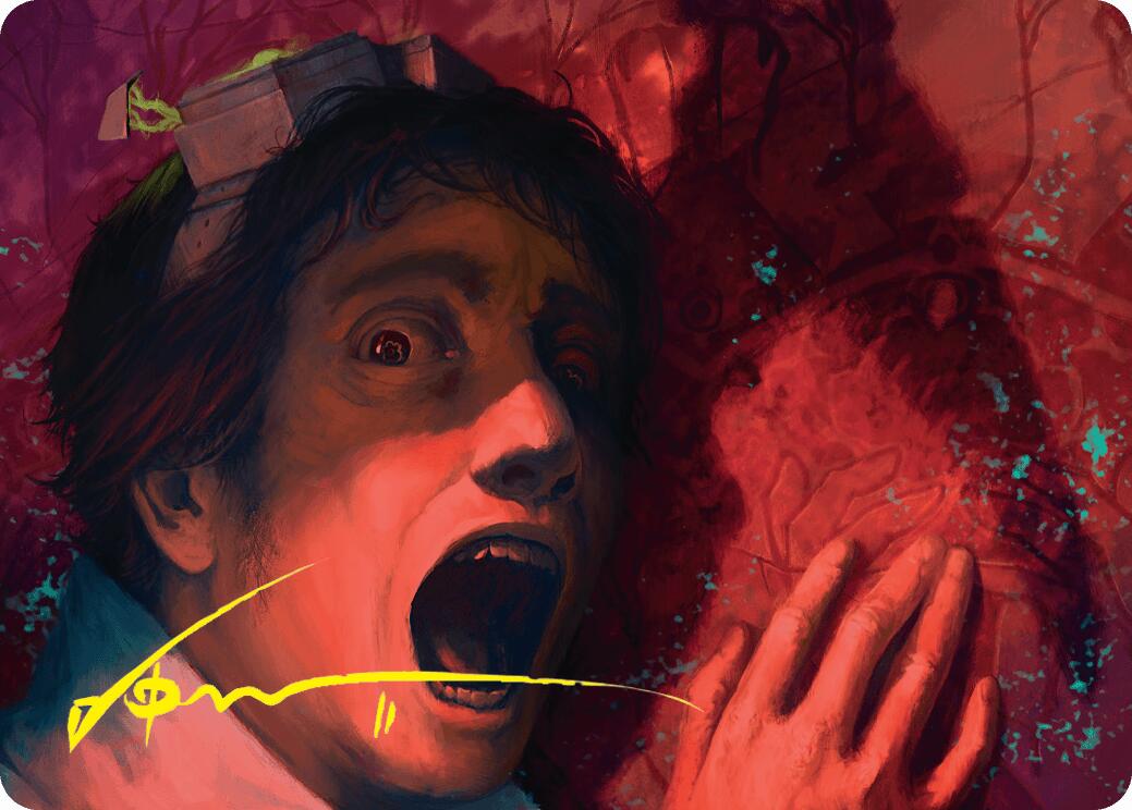 Murder Art Card (Gold-Stamped Signature) [Duskmourn: House of Horror Art Series] | Deep Dive Games St. Marys