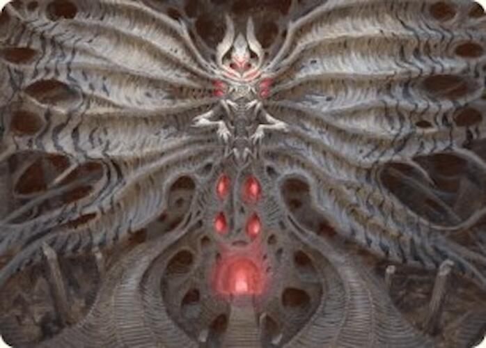 Valgavoth, Terror Eater Art Card [Duskmourn: House of Horror Art Series] | Deep Dive Games St. Marys