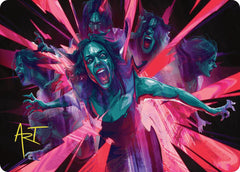 Waltz of Rage Art Card (Gold-Stamped Signature) [Duskmourn: House of Horror Art Series] | Deep Dive Games St. Marys