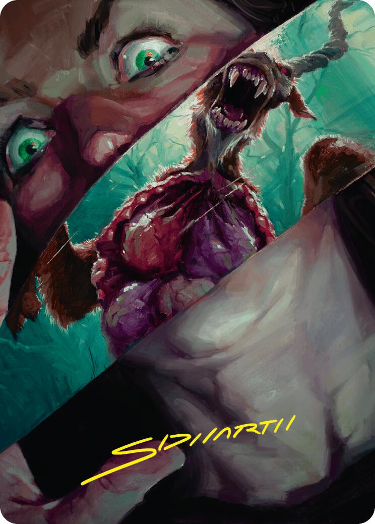 Hauntwoods Shrieker Art Card (Gold-Stamped Signature) [Duskmourn: House of Horror Art Series] | Deep Dive Games St. Marys