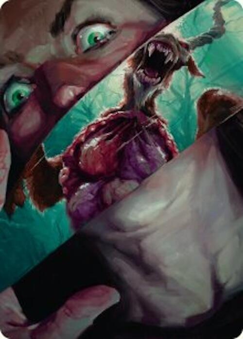 Hauntwoods Shrieker Art Card [Duskmourn: House of Horror Art Series] | Deep Dive Games St. Marys