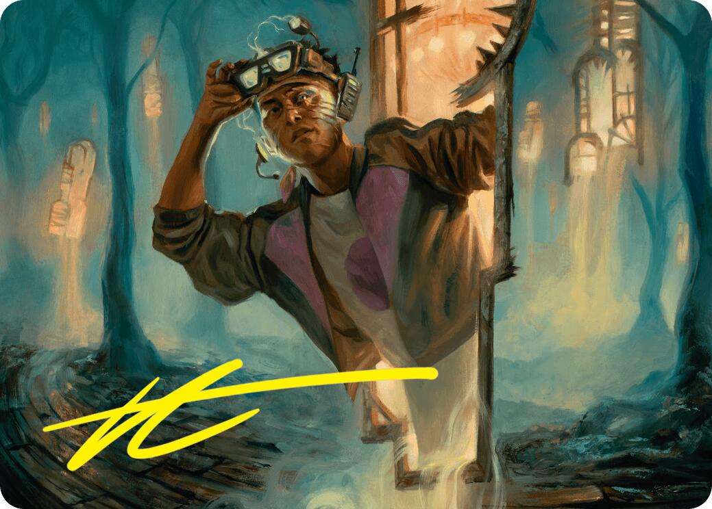 House Cartographer Art Card (Gold-Stamped Signature) [Duskmourn: House of Horror Art Series] | Deep Dive Games St. Marys