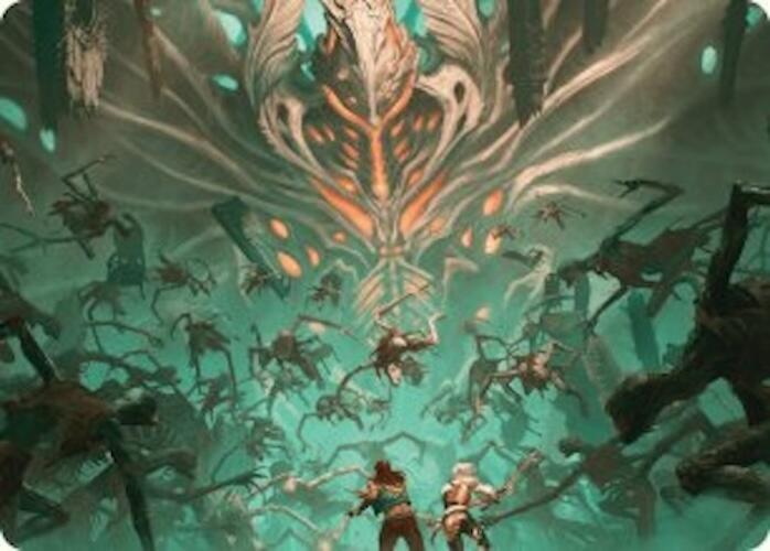 Valgavoth's Onslaught Art Card [Duskmourn: House of Horror Art Series] | Deep Dive Games St. Marys