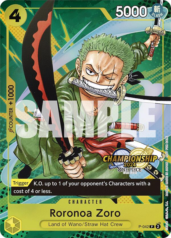 Roronoa Zoro (CS 2024 Event Pack) [One Piece Promotion Cards] | Deep Dive Games St. Marys