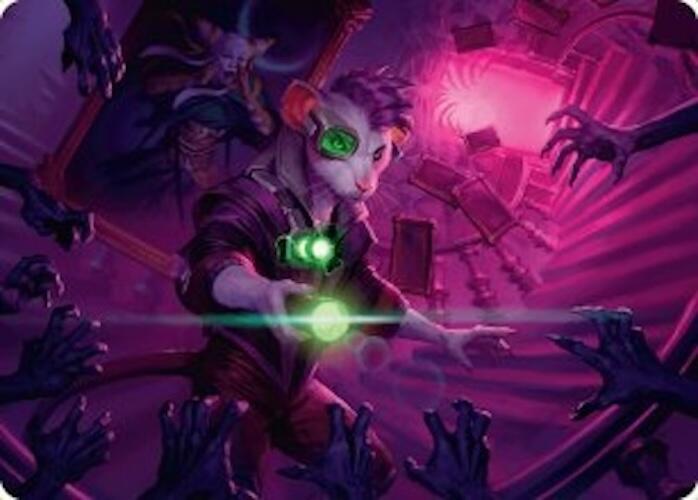 Nashi, Searcher in the Dark Art Card (21/54) [Duskmourn: House of Horror Art Series] | Deep Dive Games St. Marys