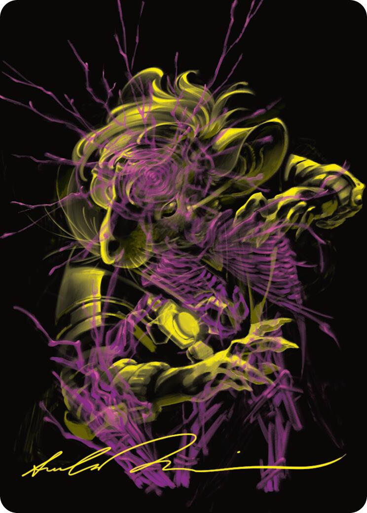 Nashi, Searcher in the Dark Art Card (43/54) (Gold-Stamped Signature) [Duskmourn: House of Horror Art Series] | Deep Dive Games St. Marys