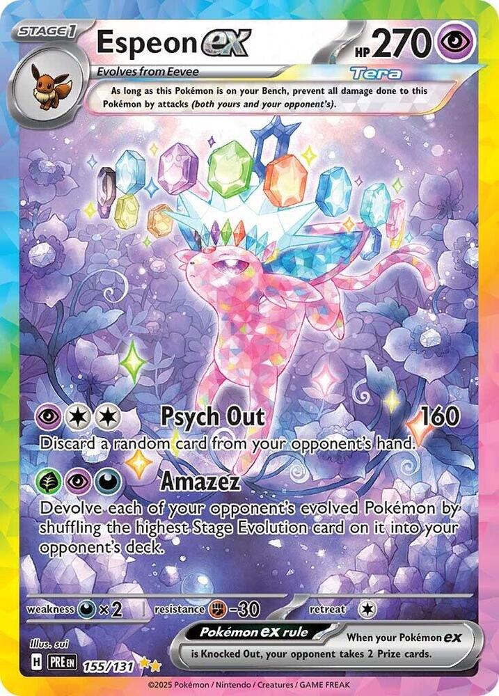 Espeon ex (155/131) [Scarlet & Violet: Prismatic Evolutions] | Deep Dive Games St. Marys