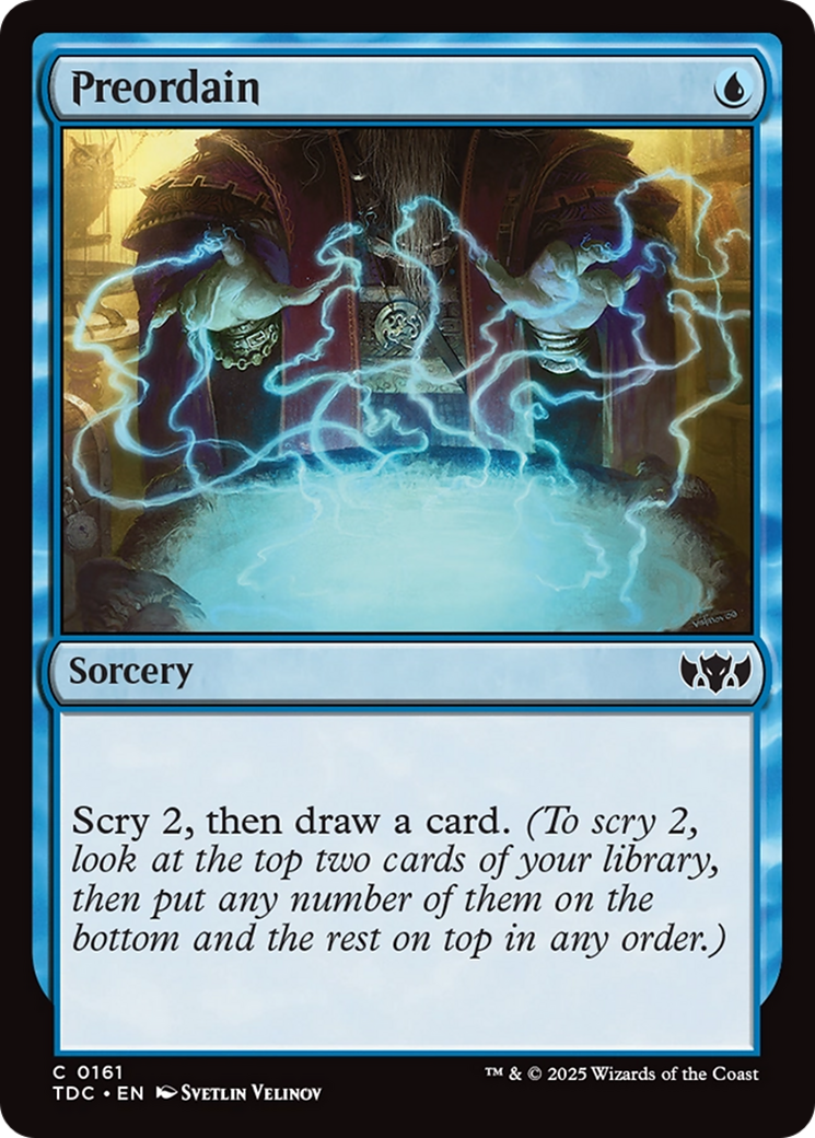 Preordain [Tarkir: Dragonstorm Commander] | Deep Dive Games St. Marys