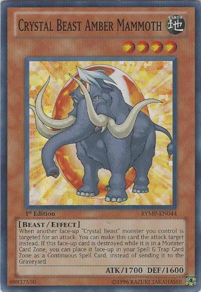 Crystal Beast Amber Mammoth [RYMP-EN044] Super Rare | Deep Dive Games St. Marys