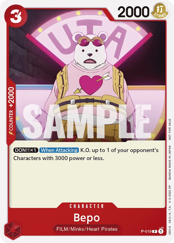 Bepo (One Piece Film Red) [One Piece Promotion Cards] | Deep Dive Games St. Marys