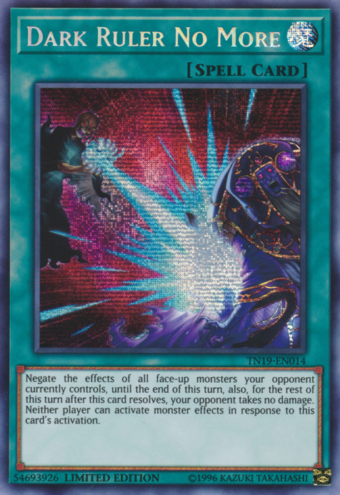 Dark Ruler No More [TN19-EN014] Prismatic Secret Rare | Deep Dive Games St. Marys