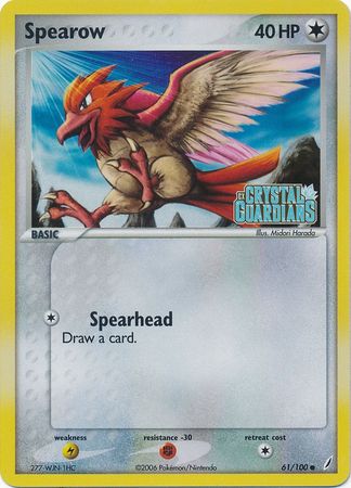 Spearow (61/100) (Stamped) [EX: Crystal Guardians] | Deep Dive Games St. Marys