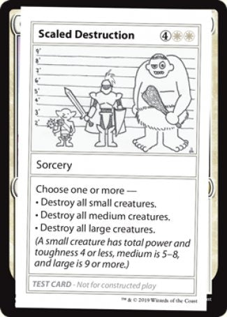 Scaled Destruction (2021 Edition) [Mystery Booster Playtest Cards] | Deep Dive Games St. Marys