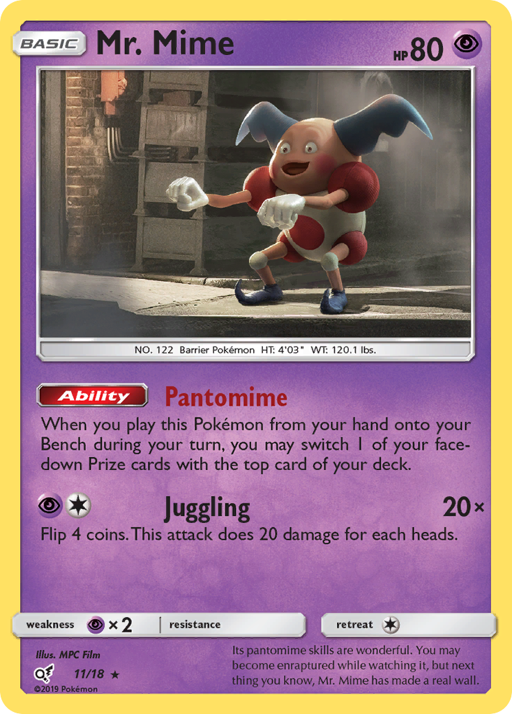 Mr. Mime (11/18) [Sun & Moon: Detective Pikachu] | Deep Dive Games St. Marys