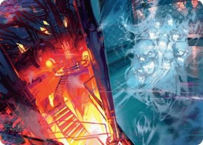 Roaring Furnace // Steaming Sauna Art Card [Duskmourn: House of Horror Art Series] | Deep Dive Games St. Marys