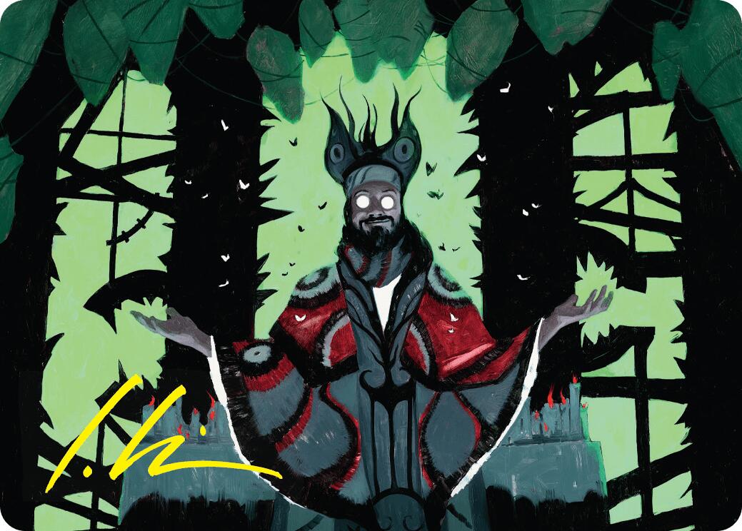Victor, Valgavoth's Seneschal Art Card (23/54) (Gold-Stamped Signature) [Duskmourn: House of Horror Art Series] | Deep Dive Games St. Marys