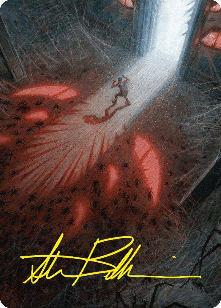 Fear My Authority Art Card (Gold-Stamped Signature) [Duskmourn: House of Horror Art Series] | Deep Dive Games St. Marys