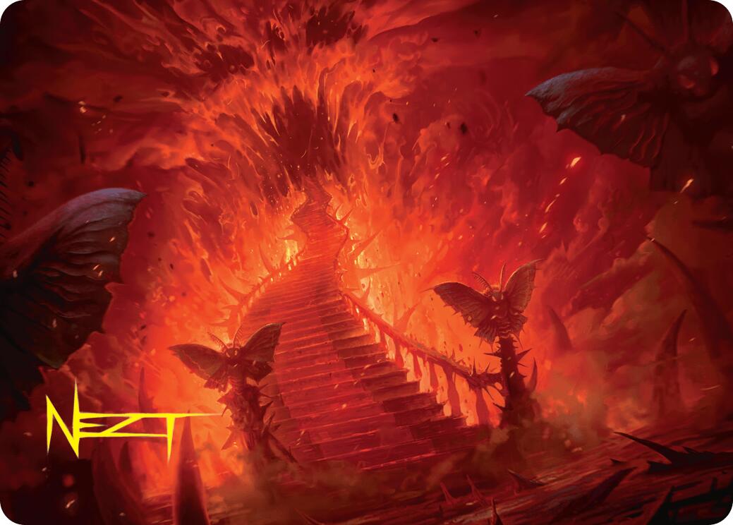 Mountain Art Card (Gold-Stamped Signature) [Duskmourn: House of Horror Art Series] | Deep Dive Games St. Marys