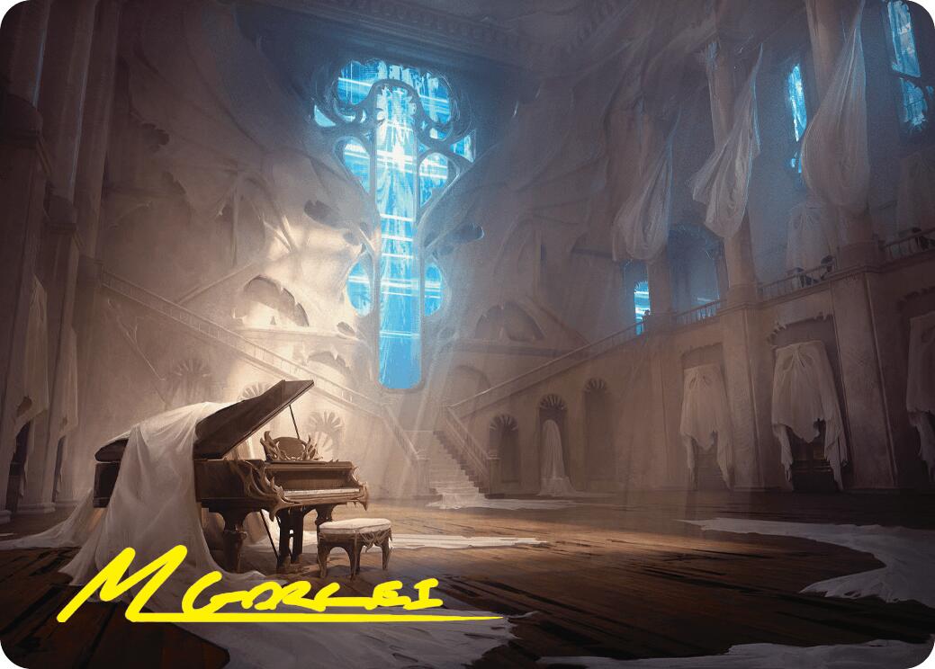 Plains Art Card (Gold-Stamped Signature) [Duskmourn: House of Horror Art Series] | Deep Dive Games St. Marys