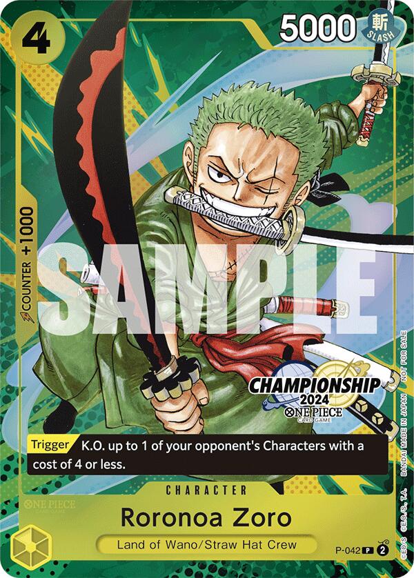 Roronoa Zoro (CS 2024 Event Pack Finalist) [One Piece Promotion Cards] | Deep Dive Games St. Marys