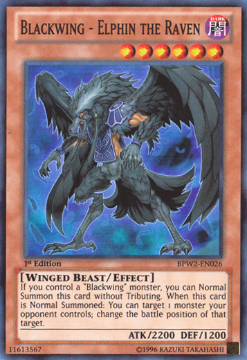 Blackwing - Elphin the Raven [BPW2-EN026] Super Rare | Deep Dive Games St. Marys